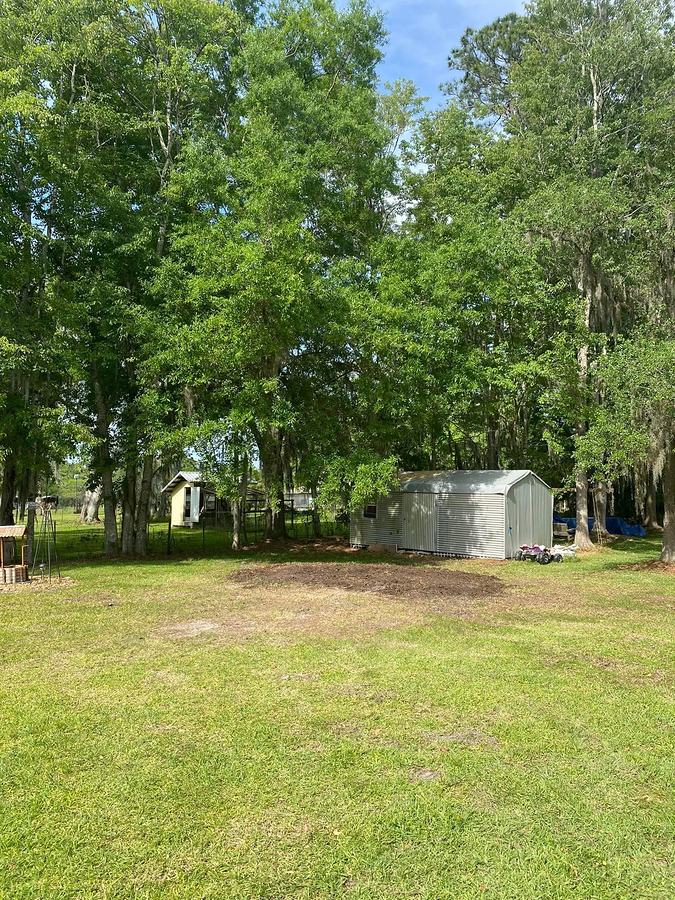 Large trunk taken down beside a Jacksonville home